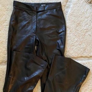 🤠 DKNY LEATHER FLARE PANTS 🤠